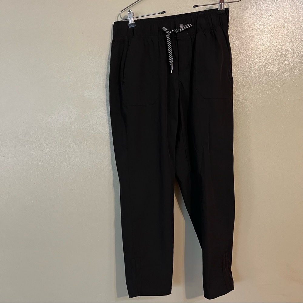 Avalanche Womens Black Nylon Athletic Active Wear Joggers Pull On Draw String S